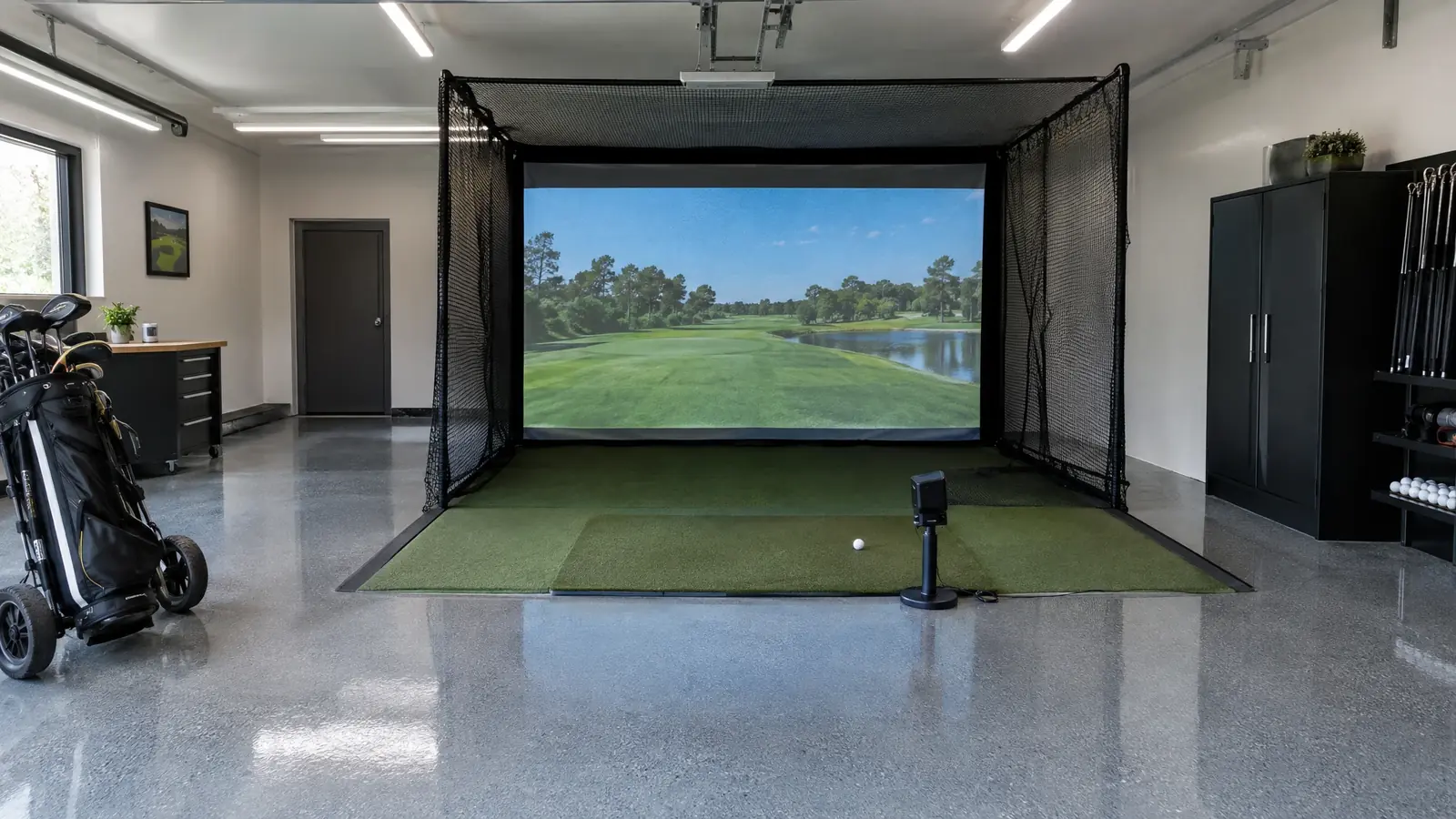 Bushnell Golf golf simulator bay