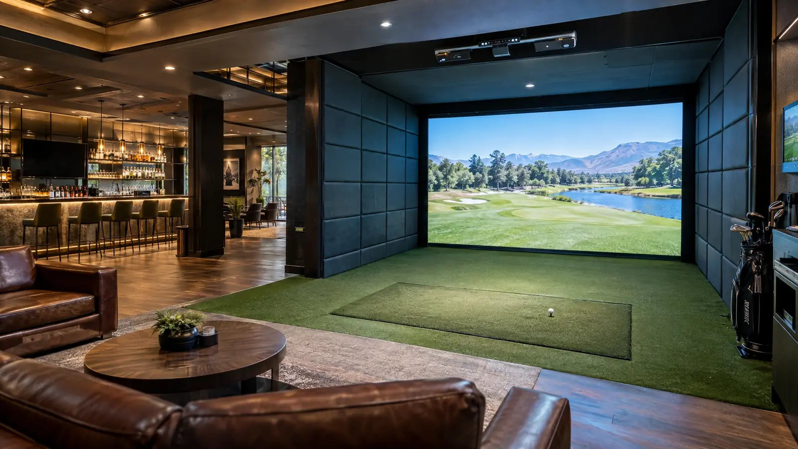 Full Swing golf simulator bay