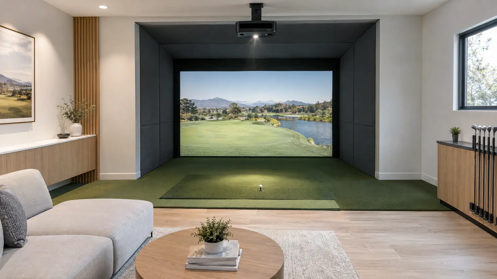 Golfin golf simulator bay