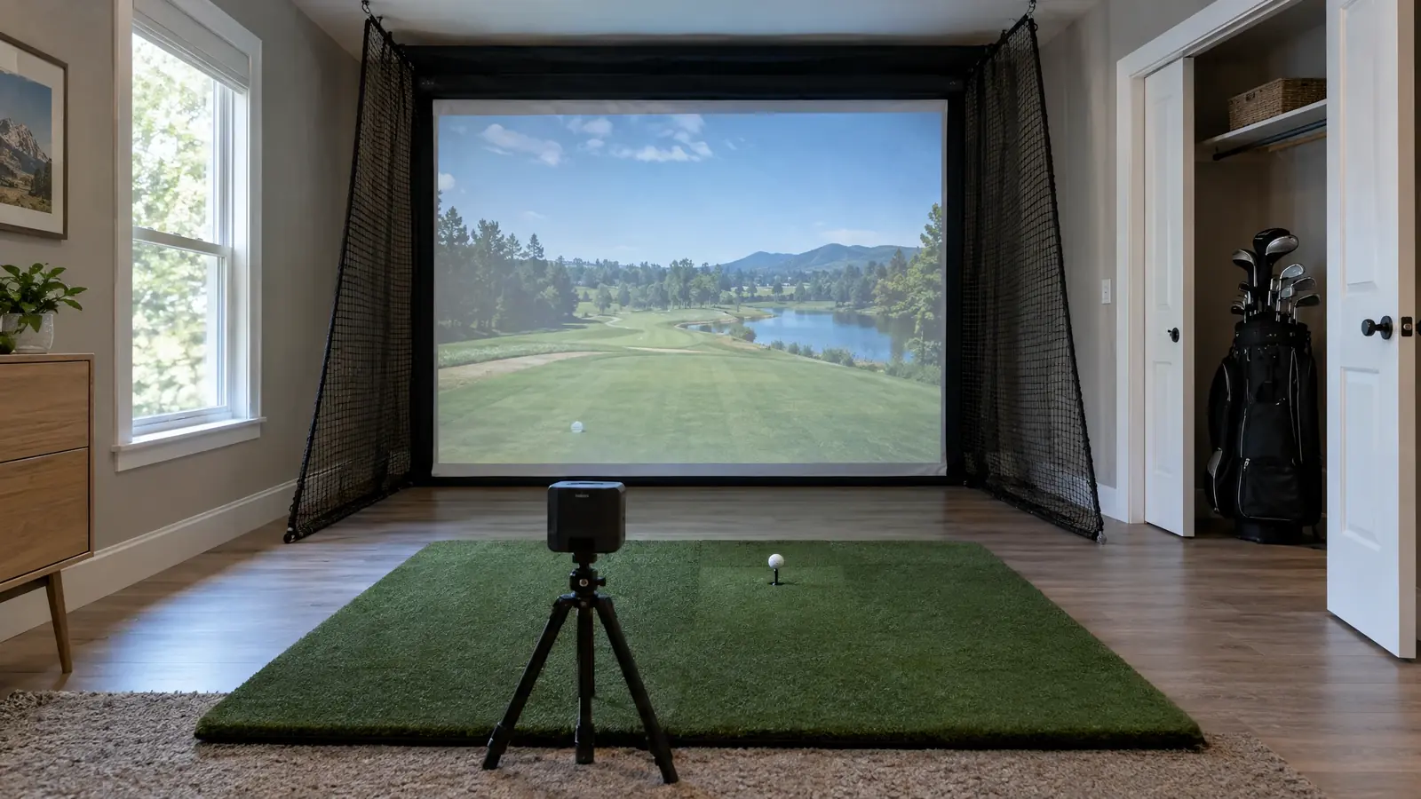 Rapsodo golf simulator bay