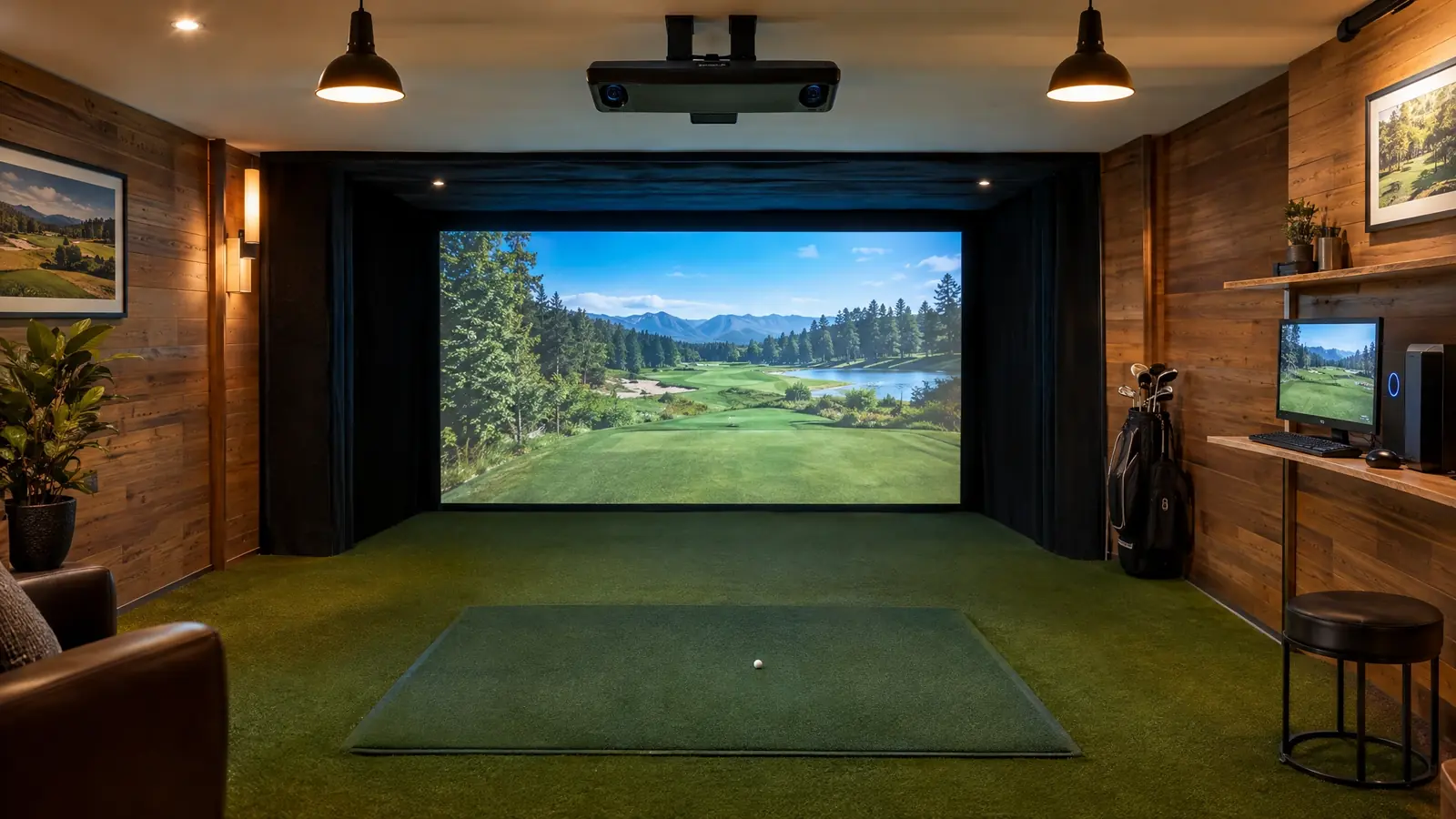 Uneekor golf simulator bay