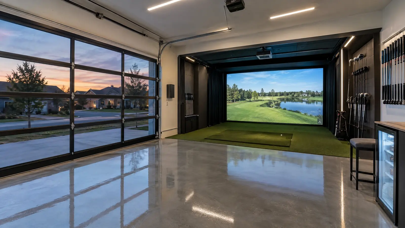 Golf simulator room in La Vergne, Tennessee