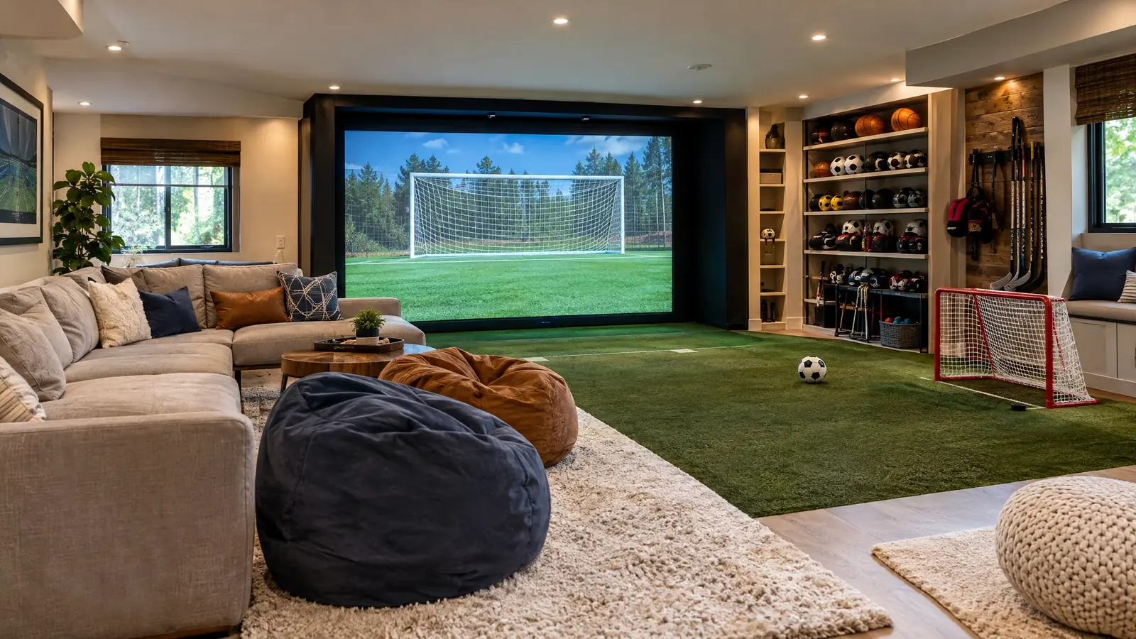 Family Game Room Simulator golf simulator service