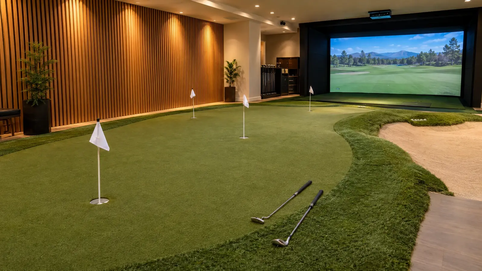 Putting Green & Short-Game Area golf simulator service