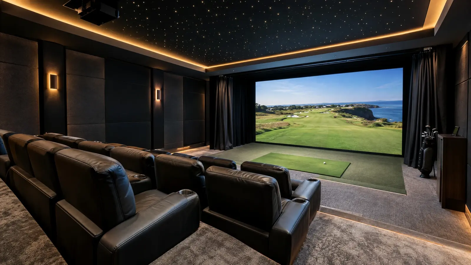 Bonus Room & Home Theater Golf Simulator golf simulator service